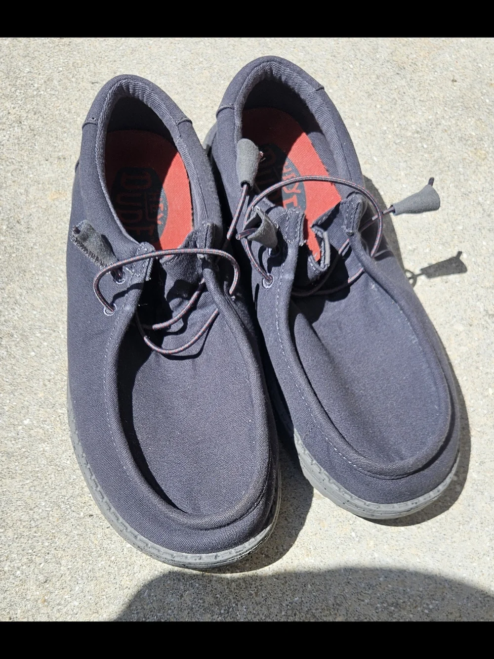 Hey Dude Wally Dark Gray Men's Slip On Loafer Shoes Size US 11 UK 10 EUR 44 Used